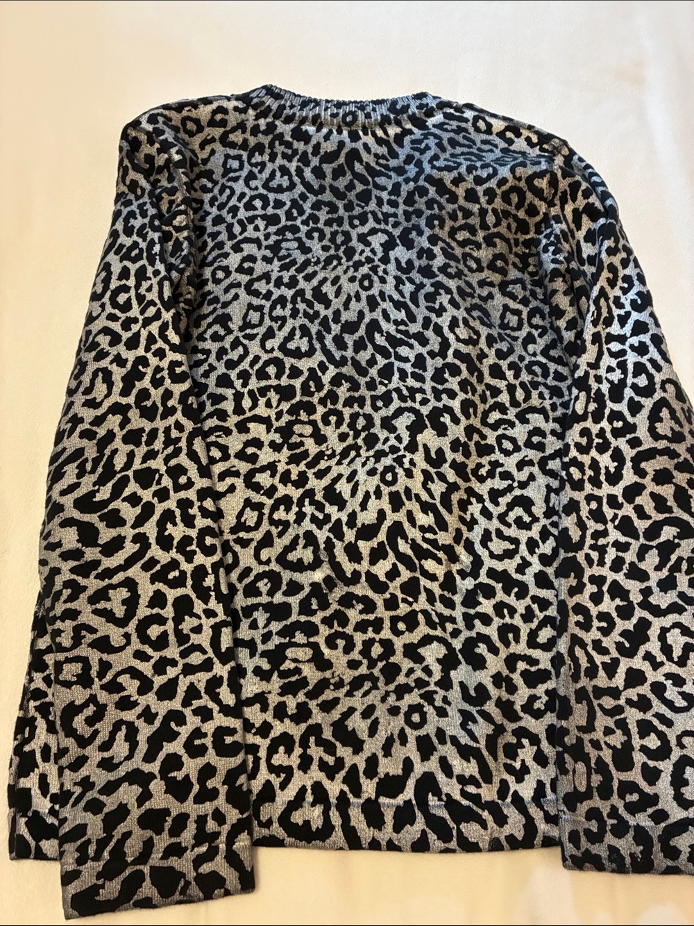 Christine Alexander Studded Leopard Bomber Jacket - Black & Silver - Picture 7 of 7